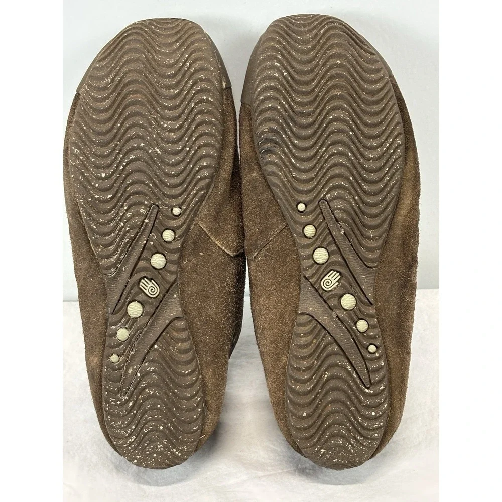 Teva Keagan Comfort Shoes Women's 9.5 Brown Suede Lace Up Sneakers